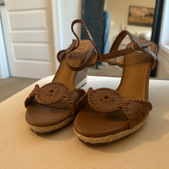 NWOB Jack Rogers Clare Wedge Brown size 9.5 - Picture 4 of 7